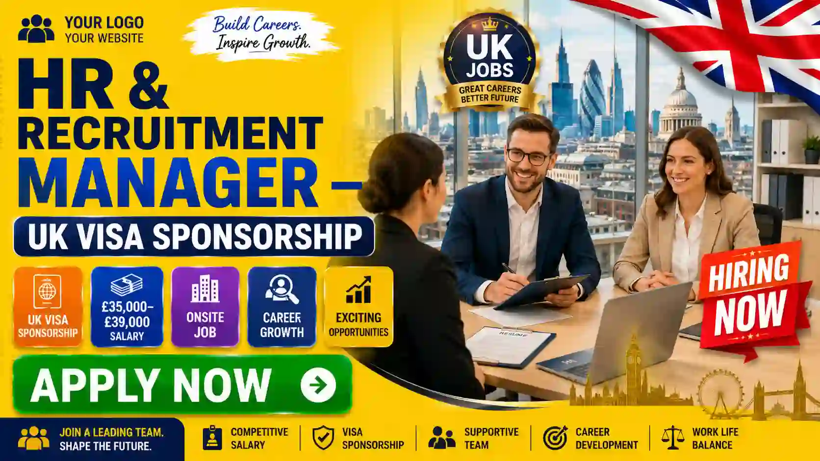 HR & Recruitment Manager UK Visa Sponsorship 2026 – Exciting HR Leadership Opportunity