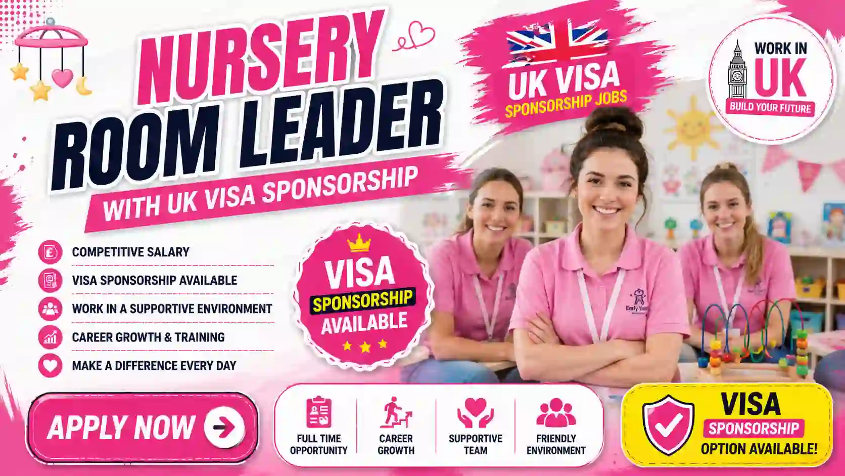 Early Years Educator Jobs UK 2026 – Amazing Visa Sponsorship Nursery Opportunity