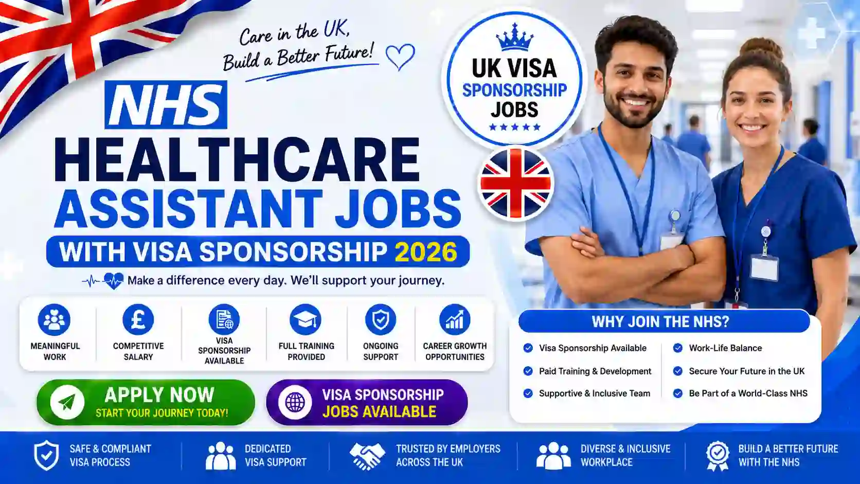 NHS Healthcare Assistant Jobs with UK Visa Sponsorship in 2026: A Complete Guide