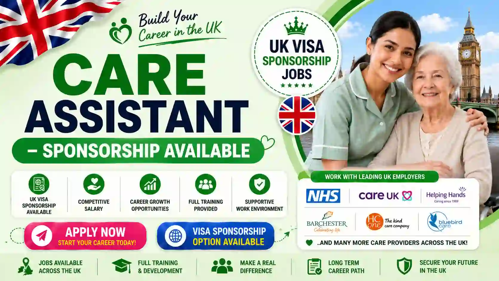Care Assistant Visa Sponsorship UK 2026 – Senior Care Assistant Jobs in Leicester Hiring Now
