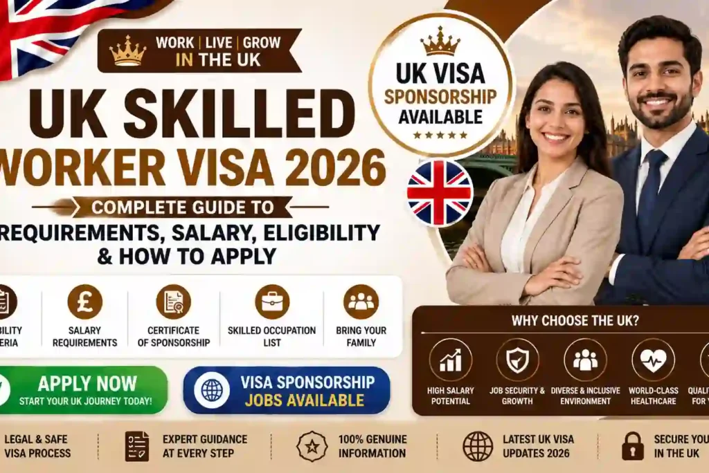 UK Skilled Worker Visa 2026: Complete Guide – Requirements, Salary & How to Apply