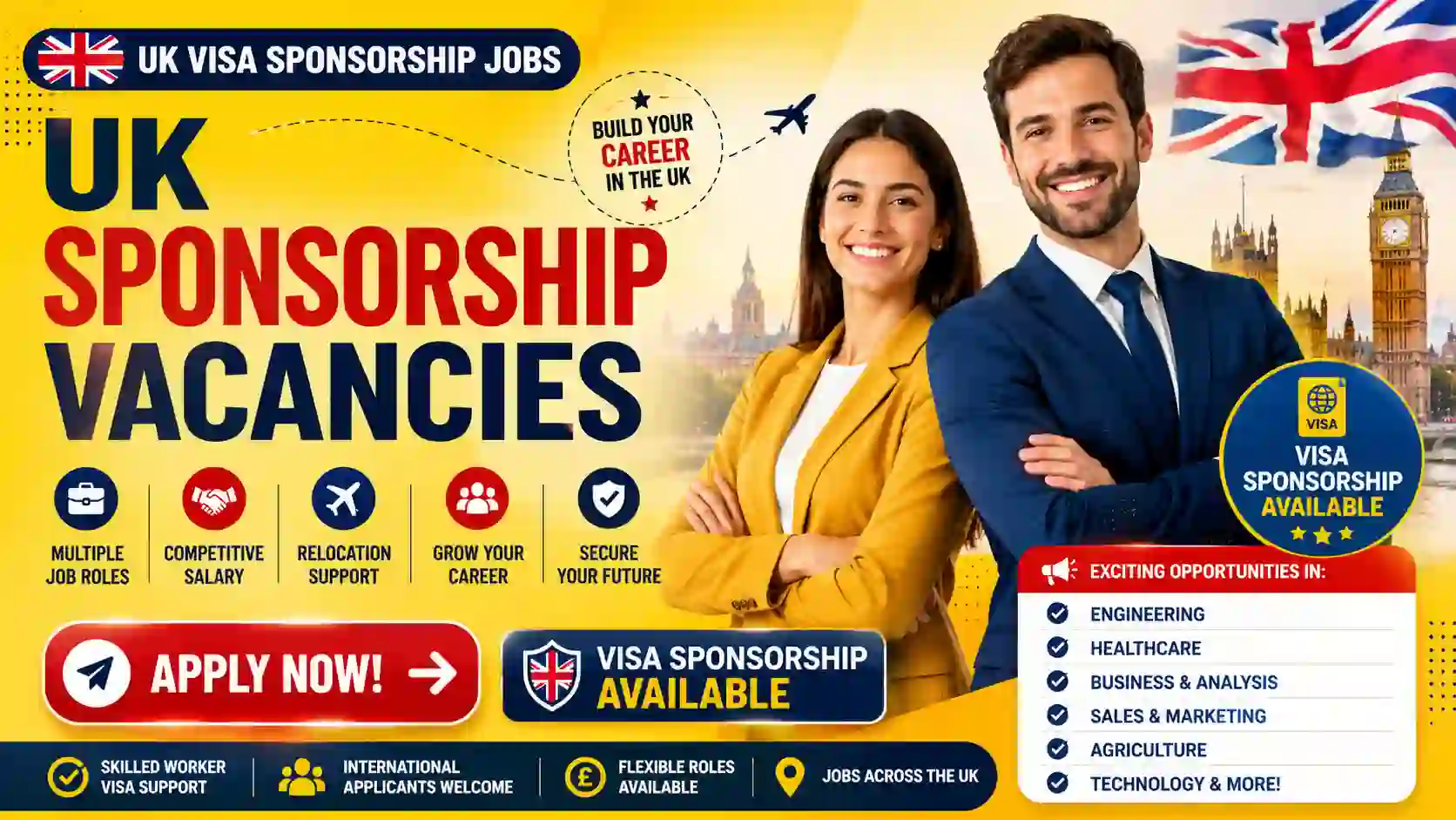 UK Visa Sponsorship Jobs 2026 – Junior Support Manager (Hybrid Remote) Opportunity