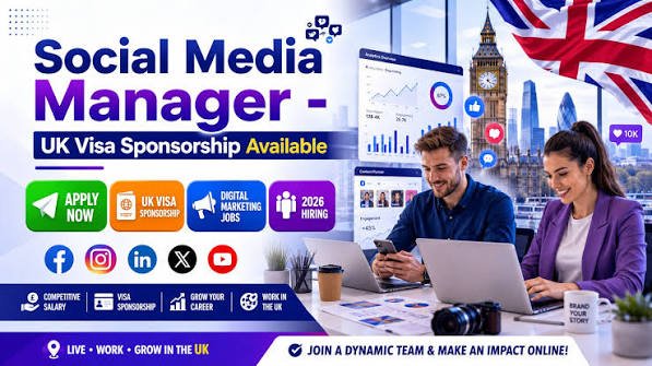 Social Media Marketing UK Visa Sponsorship 2026 – Full-Time Content Creator Jobs Hiring Now