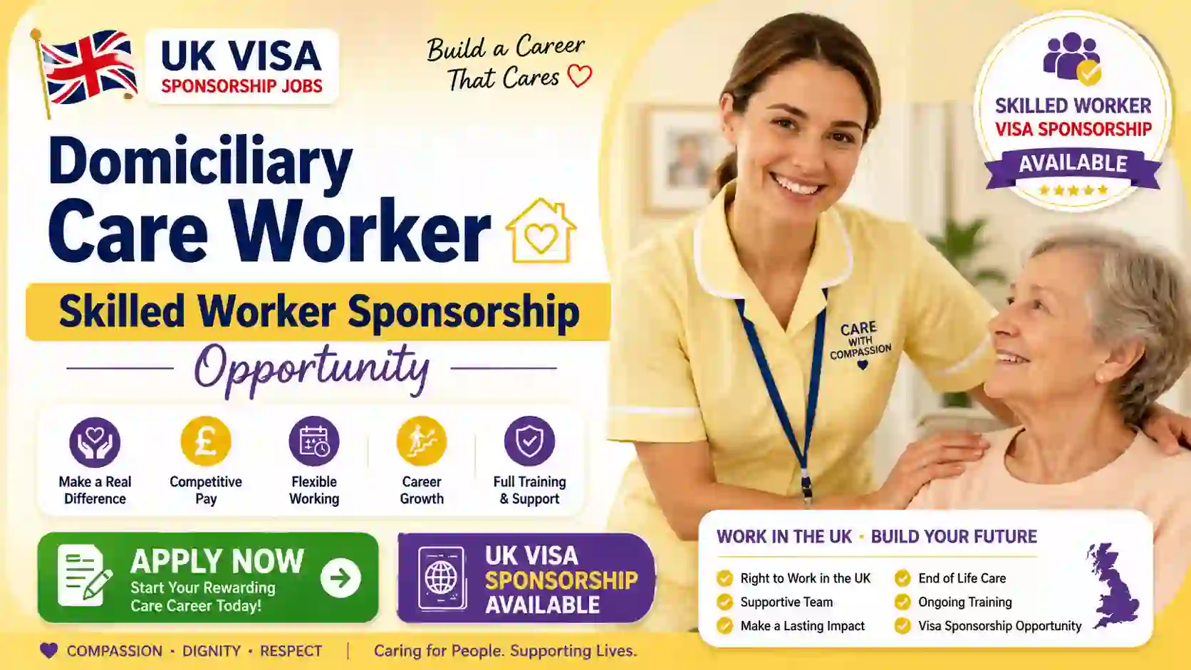 Domiciliary Care Worker UK Visa Sponsorship 2026 – Care Worker Opportunity