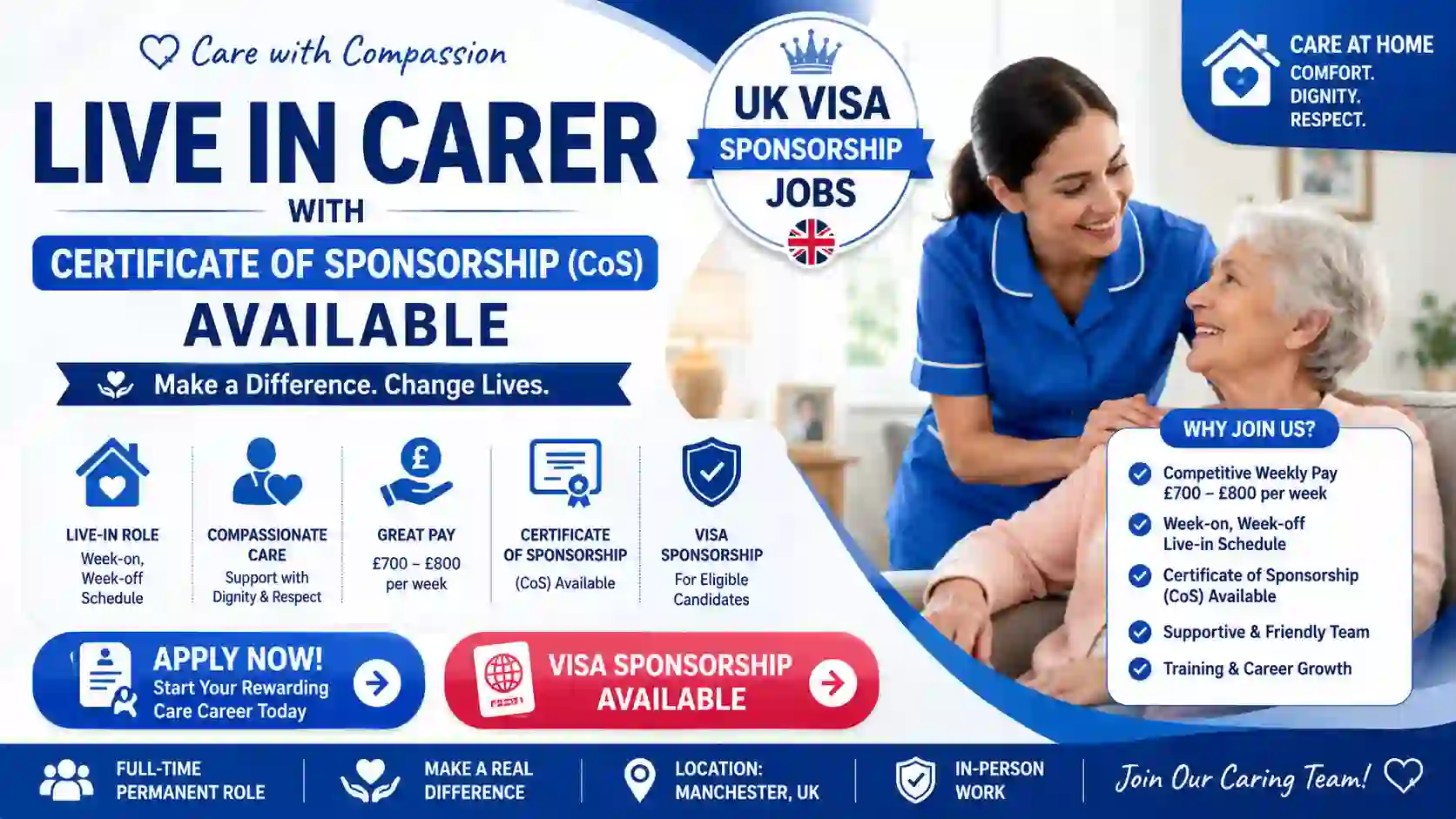Carer UK Visa Sponsorship 2026 – Trauma-Informed Care Job