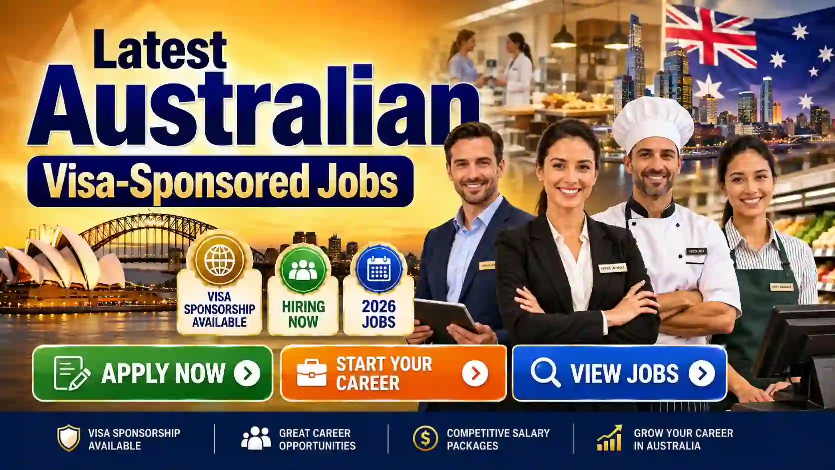Australian Visa Sponsorship Jobs 2026 – Latest Jobs Hiring in Australia