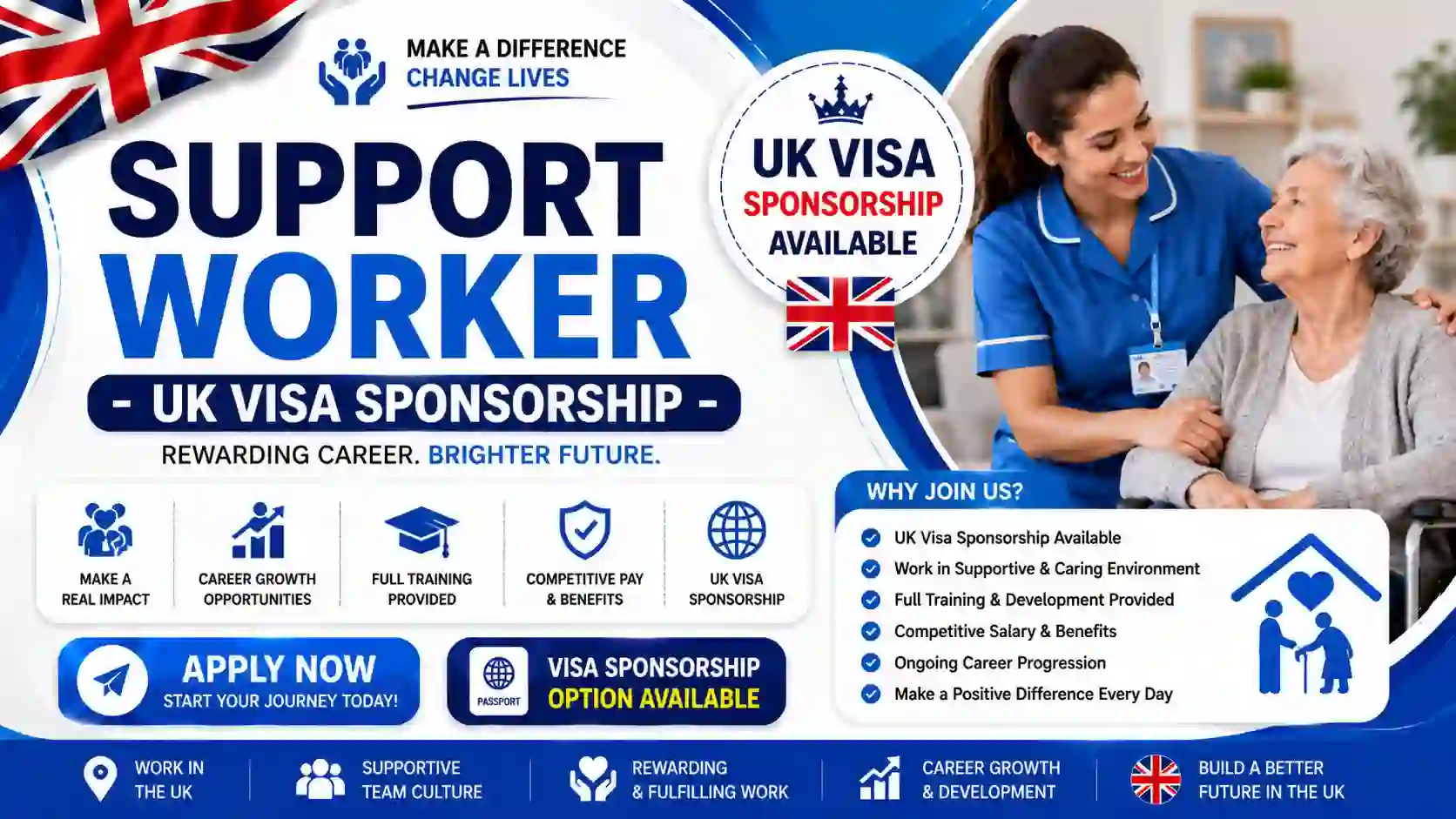 Support Worker UK Visa Sponsorship 2026 – Full-Time Opportunities in Somerset & Devon