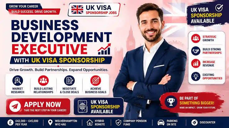 Business Development Manager Jobs UK 2026 – Visa Sponsorship Available
