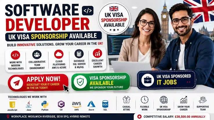 Software Engineer (AI) Jobs UK 2026 – Visa Sponsorship Available