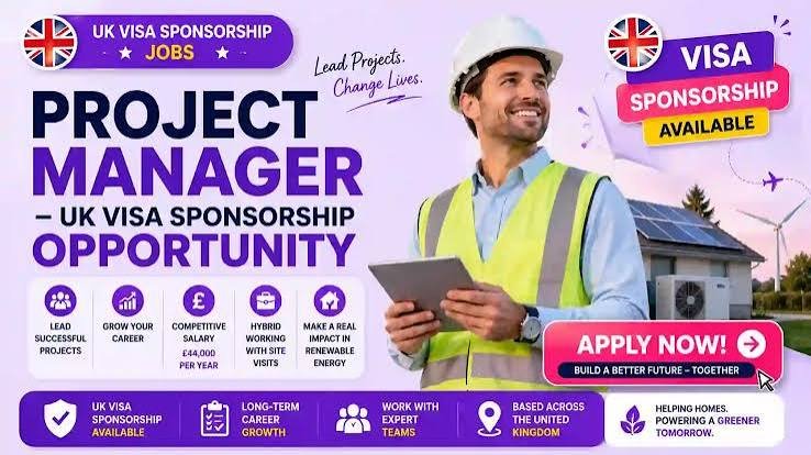 Project Site Manager Jobs UK 2026 – High-Paying UK Work Visa Sponsorship Opportunity