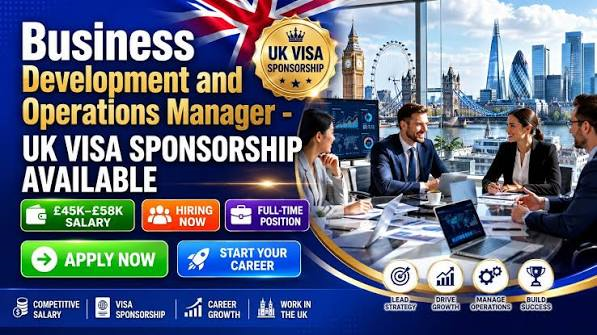 Business Support Manager Jobs UK 2026 – Visa Sponsorship Opportunity