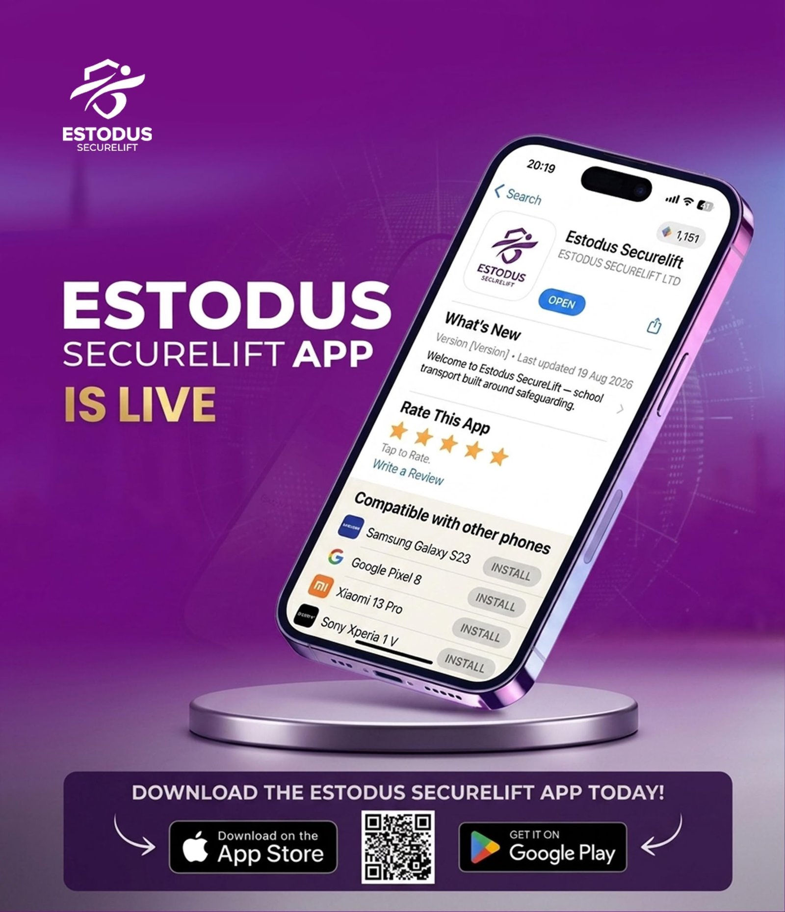Estodus SecureLift Launches Safeguarding-Led School Transport Service in Derby