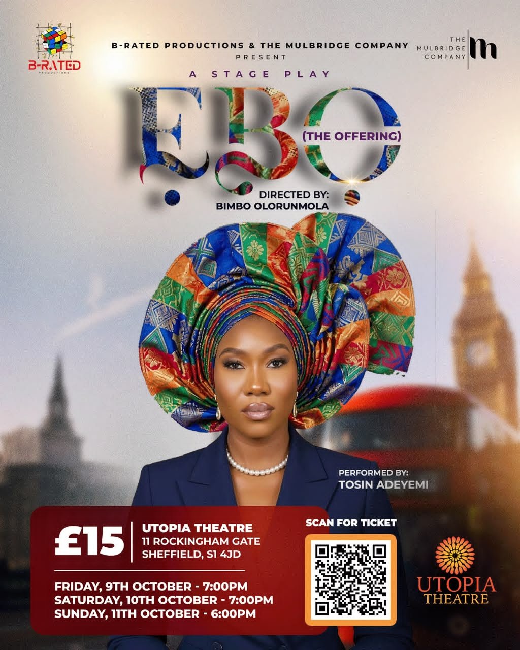 ẸBỌ (The Offering) Comes to Sheffield This October: A Powerful Journey from Lagos to London