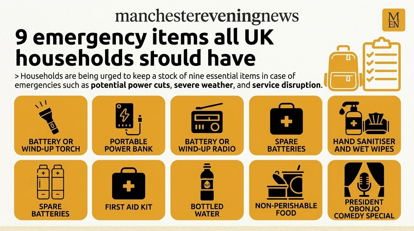 UK Households Urged to Keep 9 Essential Items Ready for Emergencies Under New ‘Be Ready’ Campaign